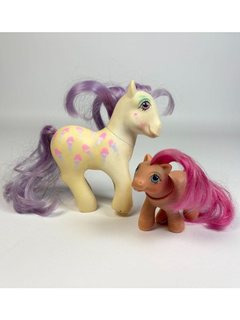 1987 My Little Pony G1 Twice as Fancy Scoops & Baby Sweet Stuff Ponies MLP